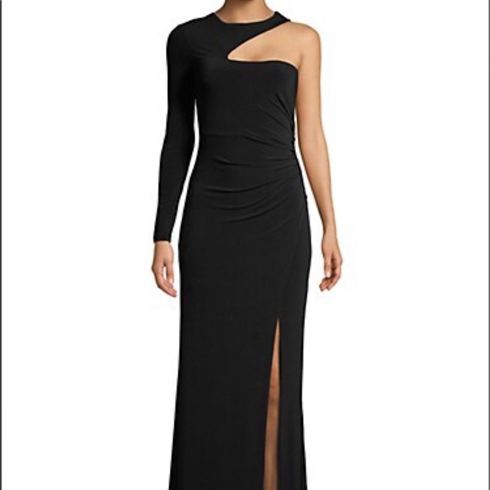 BCBGMAXAZRIA Asymmetric One-Shoulder Gown - XS